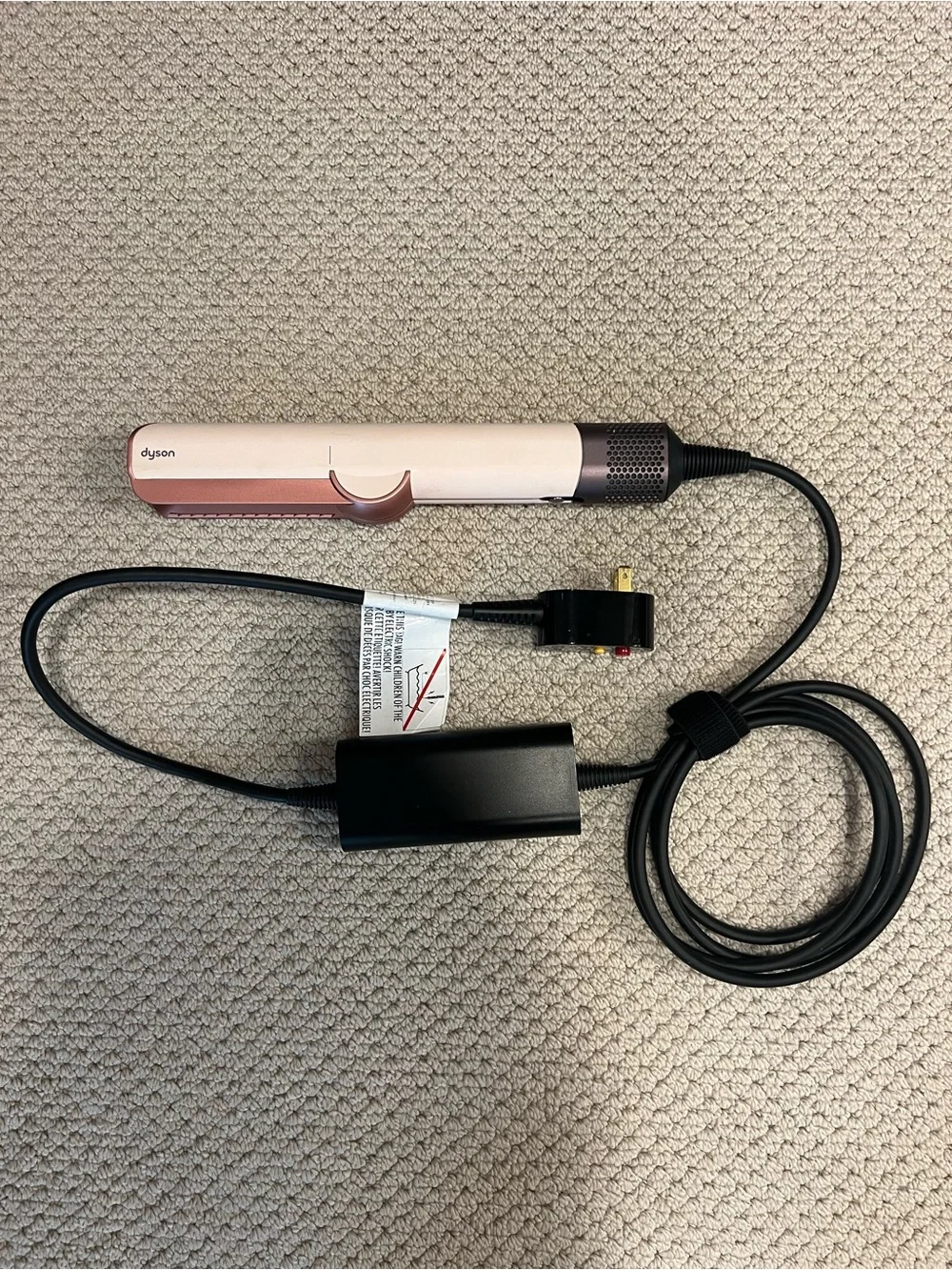 Dyson Pink and Rose Gold Hair Straightener